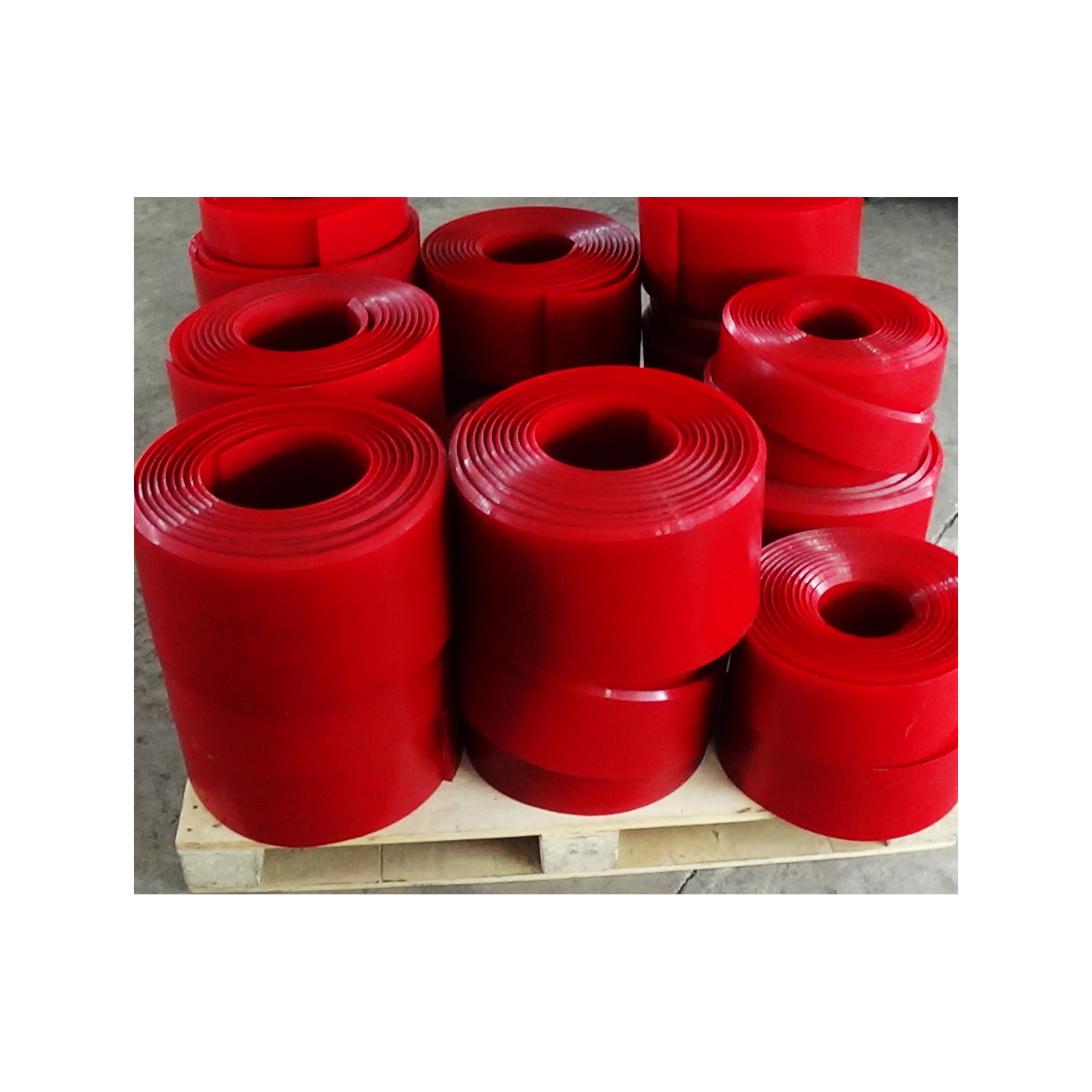 Duro 80A 85A Green or Red 50FT Polyurethane Urethane Skirting Rolls