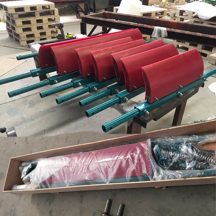 Heavy Duty Head Drum Conveyor Belt Cleaning Machine Polyurethane Scraper