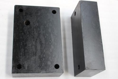 Black PU Polyurethane Pressure Relief Block , 90A – 95A Polyurethane Parts