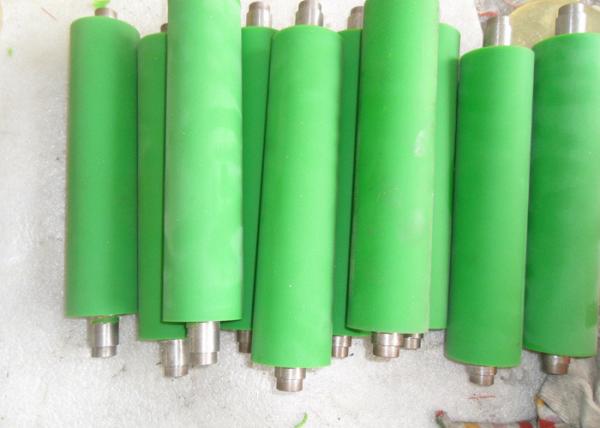 Industrial Transmission Green PU Polyurethane Rollers Coating Conveyor Wheels