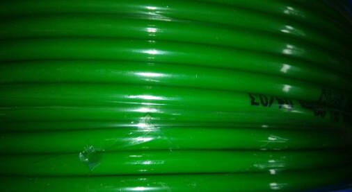 중국 Industrial Transmission Polyurethane Round Belt PU Green , 8mm Diameter 판매중