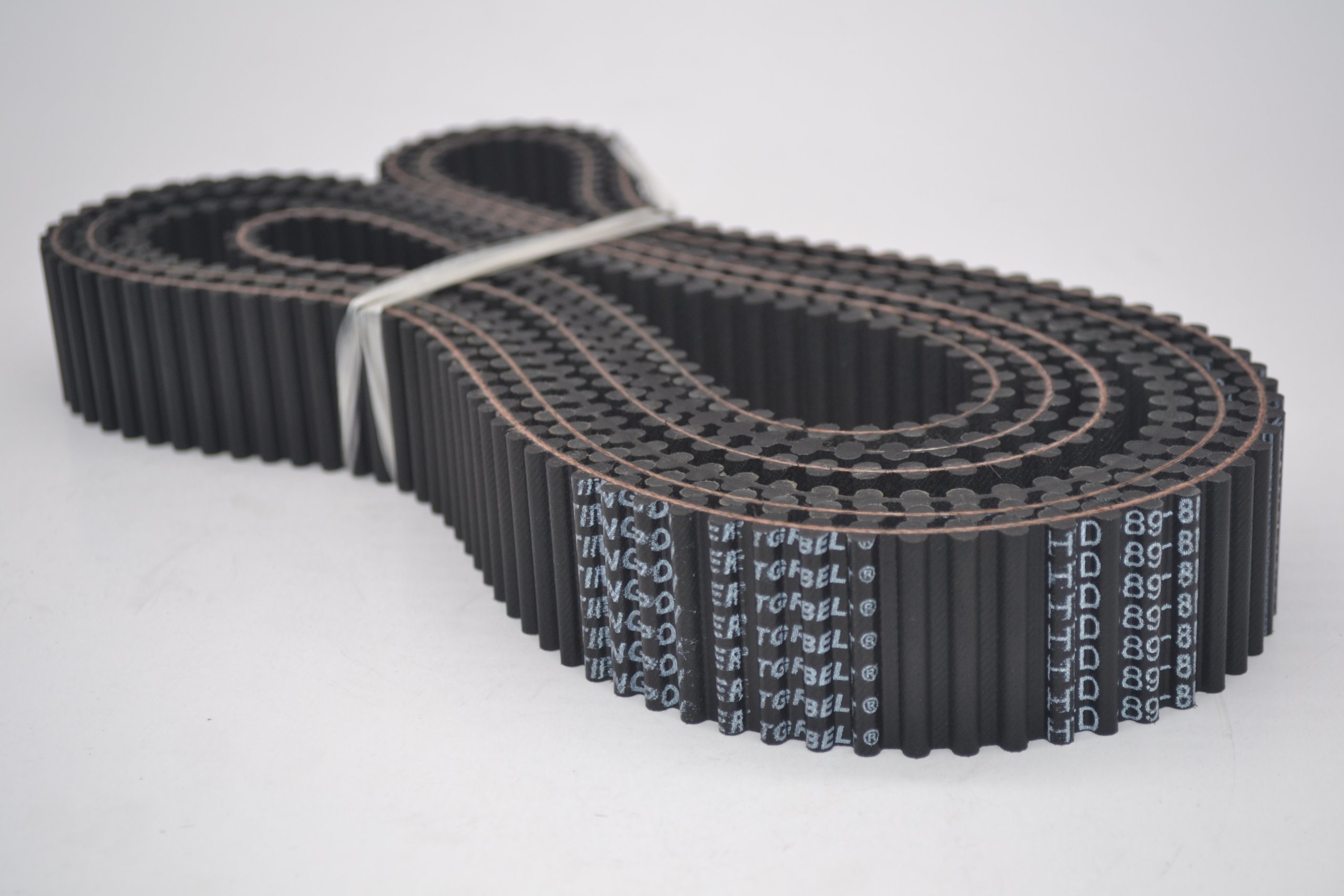 Tiger Htd-8m Series Synchronization Customized Double 8m Teeth Rubber Timing Bands for Hygiene Industry Accessories and Agricultural Printing Machine