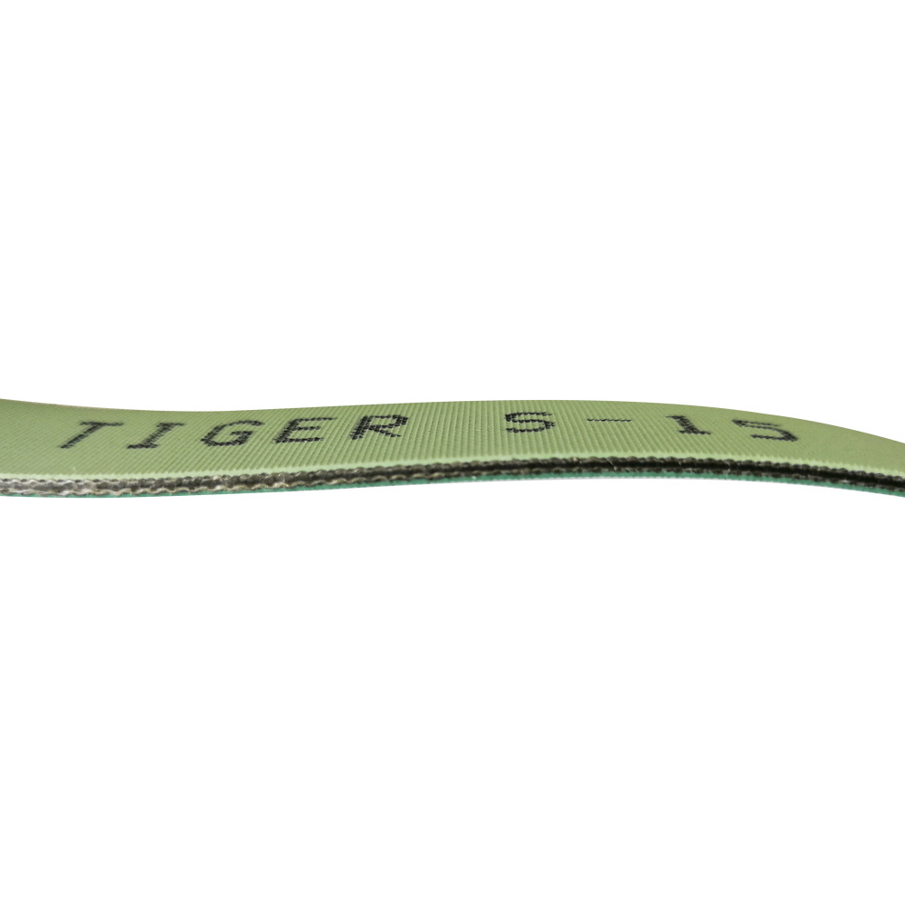 Tiger Manufacturer 1.5mm Green High Efficient Industrial Power Transmission Belt Supplier for Thailand Printing and Paper Machine